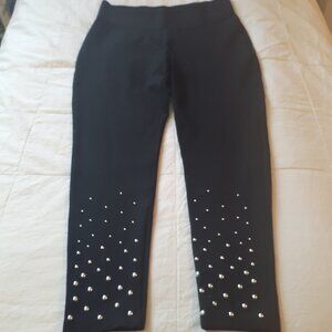 Silver Studded Nygard Slims Leggings